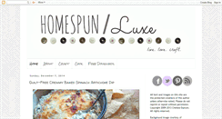 Desktop Screenshot of homespunluxe.com